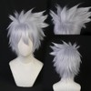 SUNXXCOS NARUTO Cosplay Wig, Heat Resistant, Wig, Costume Accessory (Kakakashi)