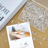 Pack of 200 Push Pins Flat Drawing Pins, Transparent Drawing