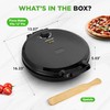 NutriChef Countertop Pizza Maker | 1500W Non-Stick Electric Pizza Cooker