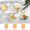 ZOCONE 12PCS Gold Drawer Knobs, 29mm Round Cabinet Knobs with