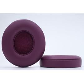 ACCIUK Replacement Solo3.0 Ear Pads, Compatible with Beats by Dre Solo3/Solo2 Wired and Wireless A1796/B0534 Headphones, Made of Soft and Comfortable Protein Leather, Replacement Ear Pads (Magenta)