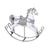 Formano Rocking Horse Figurine Figure Hand Painted 25 cm White/Silver