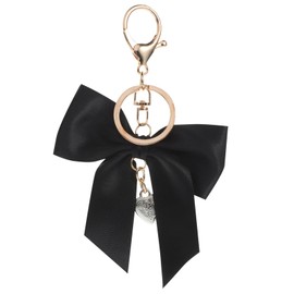 Holibanna Bowknot Keychain Bow Charm Key Chain Cute Keychains for Women Car Keys Purse Handbag Decorations Black