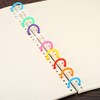 PATIKIL 25pcs 28mm Outside Diameter 20mm Loose Leaf Rings Binder