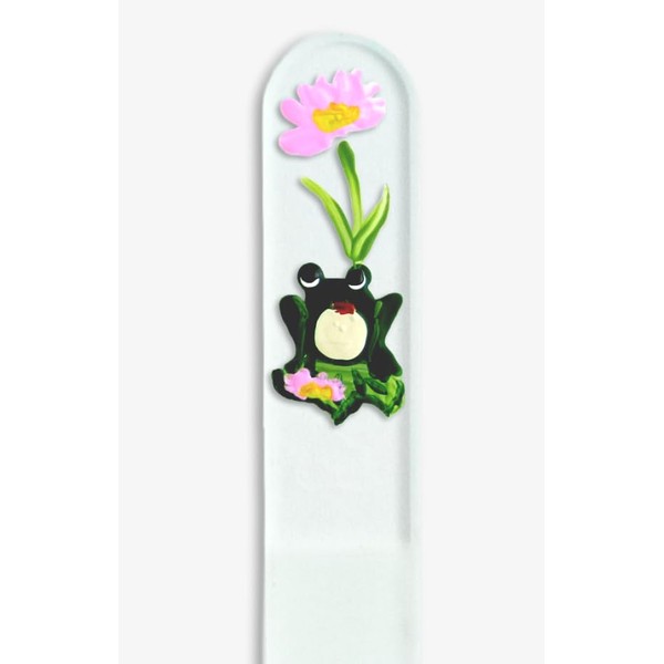 Frog Hand Painted Genuine Czech Republic Crystal Nail File - Medium