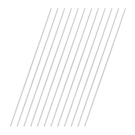 MECCANIXITY 12 Pcs Round Steel Rod 1mm Diameter HSS Lathe Bar Stock Tool 150mm Long for Shaft Gear Drill Lathes Boring Machine Turning Miniature Axle Cylindrical Pin DIY Craft Tool