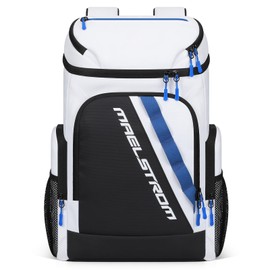 Maelstrom Backpack Cooler,36 Can Cooler Backpack,Soft Cooler Bag Insulated Leakproof,Lightweight Ice Chest Backpack,Travel Cooler Lunch Backpack for Camping,Hiking,Beach (White)