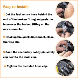 269 Motorsports 2017-2022 Powerstroke Fuel Return Line Repair Quick Connector for Ford 6.7L