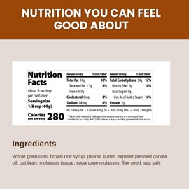 Erin Baker’s Homestyle Peanut Butter Granola with Ancient Grains - Made from Natural Ingredients, Crunchy Texture, Versatile Snack or Cereal - Vegan Friendly, Non-GMO, Resealable 160oz Bag, 1‑Pack