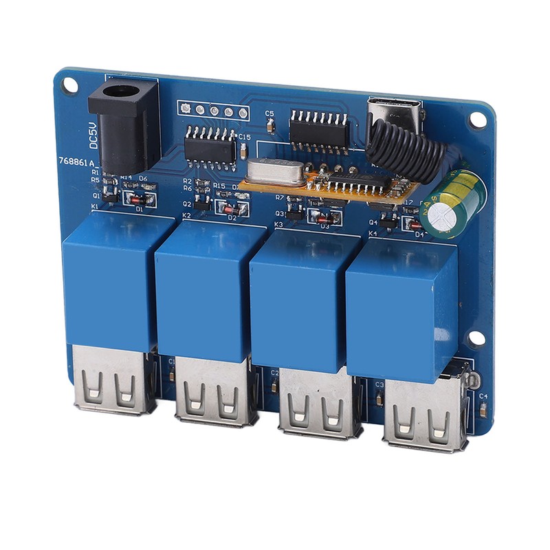 Power Supply Module 4 Channel 5V DC DC2.1 Type C