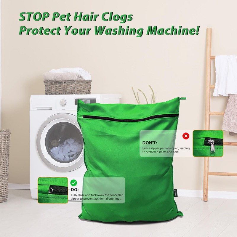 Pet Laundry Bag for Washing Machine, Dog Bed & Blanket