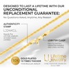 LIFETIME JEWELRY 5mm White Gold Chain for Men & Women