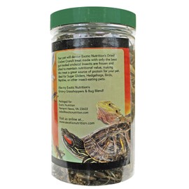 Cricket Crunch (3.2 oz.) - All Natural Healthy High Protein Insect Treat - Chickens, Birds, Hedgehogs, Bluebirds, Reptiles, Sugar Gliders, Opossums, Skunks, Lizards, Fish, Turtles, Amphibians