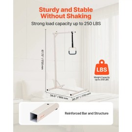 Heavy-Duty Free Standing Trapeze Bar Bed Mobility 250 LBS Weight Capacity Hospital Pull Assist DeviceTrapeze Support Type: Straight Rod Support, Bed Trapeze Type: Floor-Stand Trapeze Bar