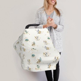 Cute Dragon Car Seat Covers Baby Multi-Use Car Seat Canopy Carrier Cover, Breathable Breastfeeding Cover Boys & Girls