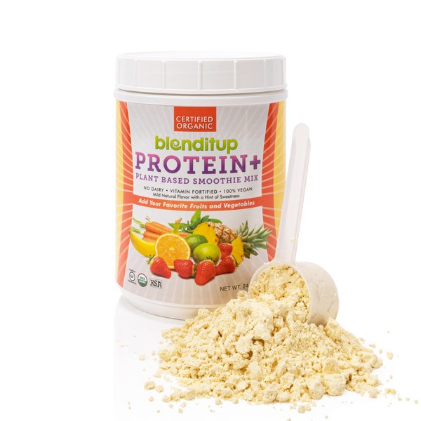 Blenditup Protein + Smoothie Mix Organic (24oz.) 100% Vegan, Gluten Free