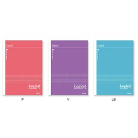 Nakabayashi Swing Logical Antibacterial Cover Notebook, Semi B5, Cute Color, B Ruled, Pack of 3, NB508B-3P