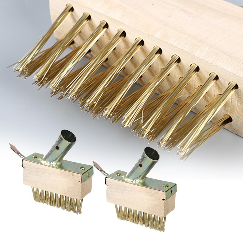 RmKbe 2pcs Weeding Wire Brush Tools Joint Cleaning Steel Brush