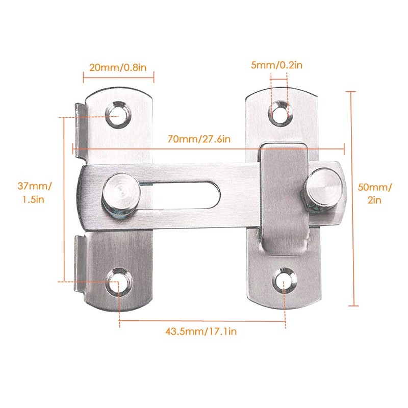 Stainless Steel Flip Latch, Tiberham Heavy Duty Hasp Latch Sliding