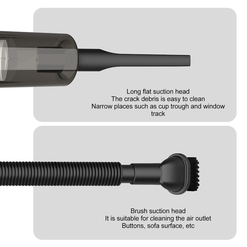 Hand Held Vacuum Cleaner 2000mAh USB Interface White Powerful Cordless