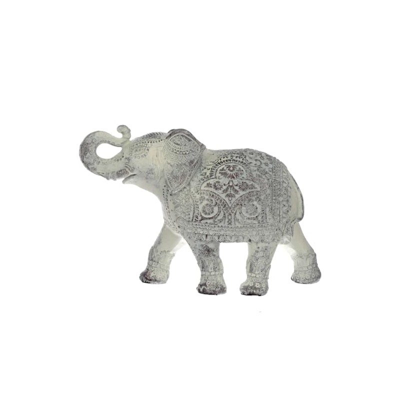 Puckator ELE21 Brushed White Medium Thai Elephant Figurine