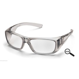 Lunarland Emerge 2.0 Clear Full Reader Lens Reading Safety Glasses Sg7910D20