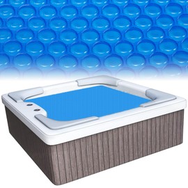 TOPZEA Hot Tub Bubbles Cover 7Ft x 7Ft, 16 Mil Thick Durable Solar Pool Thermal Blanket Floating Swim Spa Covers for Outdoor Inflatable Hot Tubs, In-Ground & Above Ground Swimming Pools