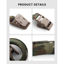 WNXSLOAD 4 PCS Trail Camera Straps, 78.7‘’ Wildlife Trail Camera Mounting Straps, Nylon Fiber Straps for Hunting Camera Accessories, Game Camera Straps, Deer Camera Tree Belts with Cam Lock Buckle