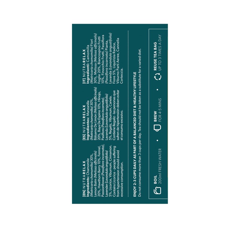 NUTRARELAX - Sleep and Calming Tea – Helps with Relaxation