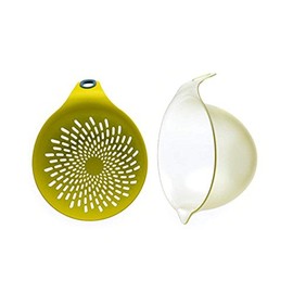 Nineware Colander Mixing Bowl Set (1.2L/40oz) with Measurement Mark | Mixing, Salad Bowl, Washing for Fruit & Vegetable | Antibacterial Tested, BPA free, Dishwasher Safe | Made in Korea (Set of 1)