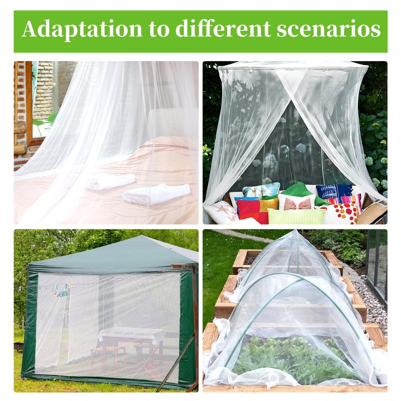 20x10Ft Mosquito Netting Garden Mesh Netting, Bug Insect Mosquito Fly