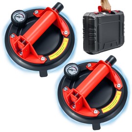 2 Pack 8" Heavy Duty Suction Cups to Lift Large Glass,Max Load 960lbs