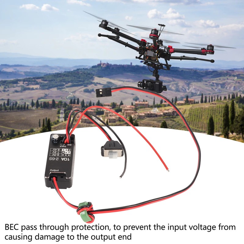 UBEC Adjustable Switch Fully Waterproof BEC 6V 7.4V 8.4V Output