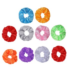 Vaguelly 10Pcs Glowing Hair Bands Decorative Festival Hair Ropes for Parties Colorful Accessories for Women and Girls for Celebrations