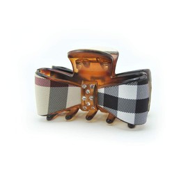 Meilliwish - Pinza para el pelo (tamaño grande), diseño de cola de caballo, Blanco