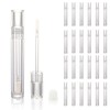 COSIDEA 25pcs Empty Round Full Clear 4ml 0.13oz lip gloss
