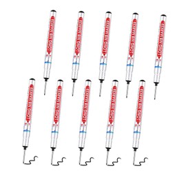 YLYDMY Pack of 10 deep hole markers, drill hole markers, slotted hole markers, marking pen, hole marker (black)