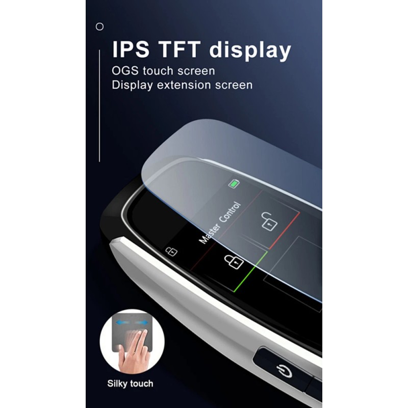 BCSMMCAR Touch Screen Display Digital Car Remote Smart Key LCD