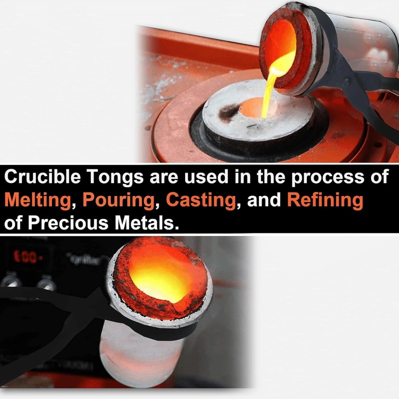 SIMOND STORE 27" Foundry Crucible Flask Tongs 4" Dia Refining