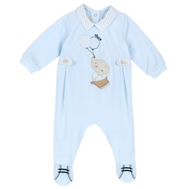 Chicco, Lightweight and soft cotton romper for newborns with practical back opening, ideal for spring and autumn, designed in Italy, baby clothes 0-24 months