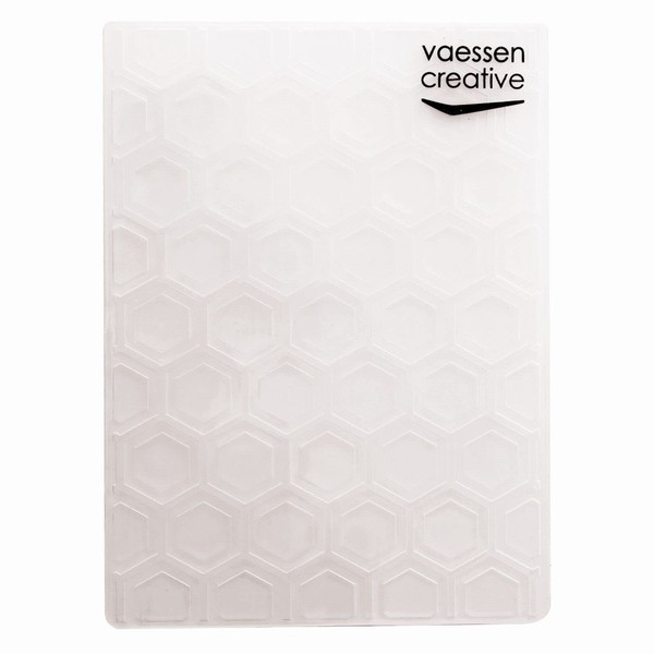 Vaessen Creative Embossing Folder, Honeycomb Embossing Folder, 14.6 x 10.7