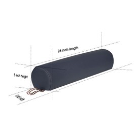 Master Massage 6“ 3/4 Round Massage Bolster Pillow Black Durable Massage Bolster Professional Quality For Massage Spa Salon (Royal Blue)