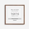 Venusmiles 16x16 Picture Frame Natural Solid Walnut Photo Frames with