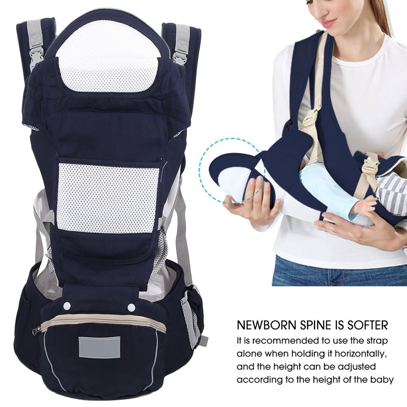 Infant Hipseat Multifunction Ergonomic Baby Wrap Breathable Newborn Front Facing