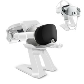 Foursea Universal VR Headset Stand - Compatible with Vision Pro, Quest 2/3, PSVR 2, Pico 3/4, Valve Index - Adjustable, Stable, Grey