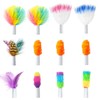 ORSDA 12Pcs Interchangeable Attachments Cat Feather Toys Replaceable Feathers and