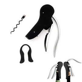 XKMT- R Style Corkscrew Wine Bottle Lever Opener Foil Cutter Corkscrews Portable