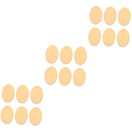 Minkissy 18pcs Dual-use Powder Puff Makeup Sponges for Application Professional Makeup Tool for Liquid and Powder Ergonomic Shape for Face Curves