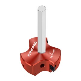 1 Inch PVC Pipe Reamer,Socket Saver for Plumbing PVC Fitting Saver with 3 Carbide Insert,Plastic Pipe Fitting Reamer with 1/4-Inch Hex Shaft for Schedule 40 CPVC ABS Hub,Fit Standard 1/2" Drills