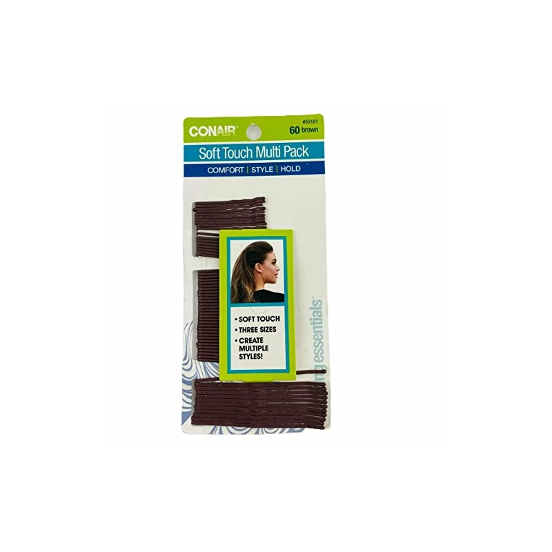 BOBBY PINS SOFT TCH BRN 60 CT